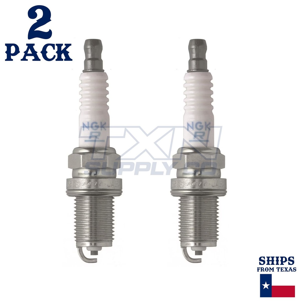 2 Pack NGK Spark Plug - For John Deere Zero-Turn Mower Z445 (up to 