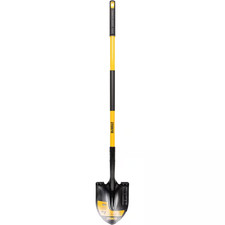DEWALT 49 In. Fiberglass Handle Carbon Steel Digging Shovel