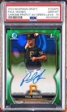 CHASE PACK. 2023 Bowman Autographs Paul Skenes Aqua Lava PSA 10 READ DESCRIPTION