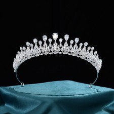 Silver Tiara and Crown for Women Swarovski Zirconia Crystal Crown, tiara ,