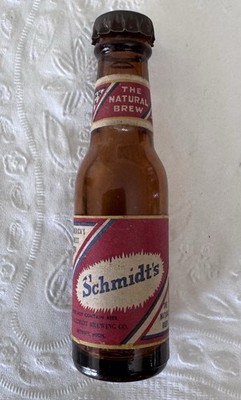 Schmidt s Beer Vintage Mini Bottle W Cap Detroit