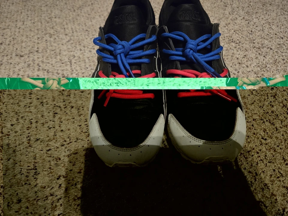 Asics Gel Lyte 5 Oreo Größe 11 H6Q1L wenig getragen ohne Karton - Bild 3 von 4