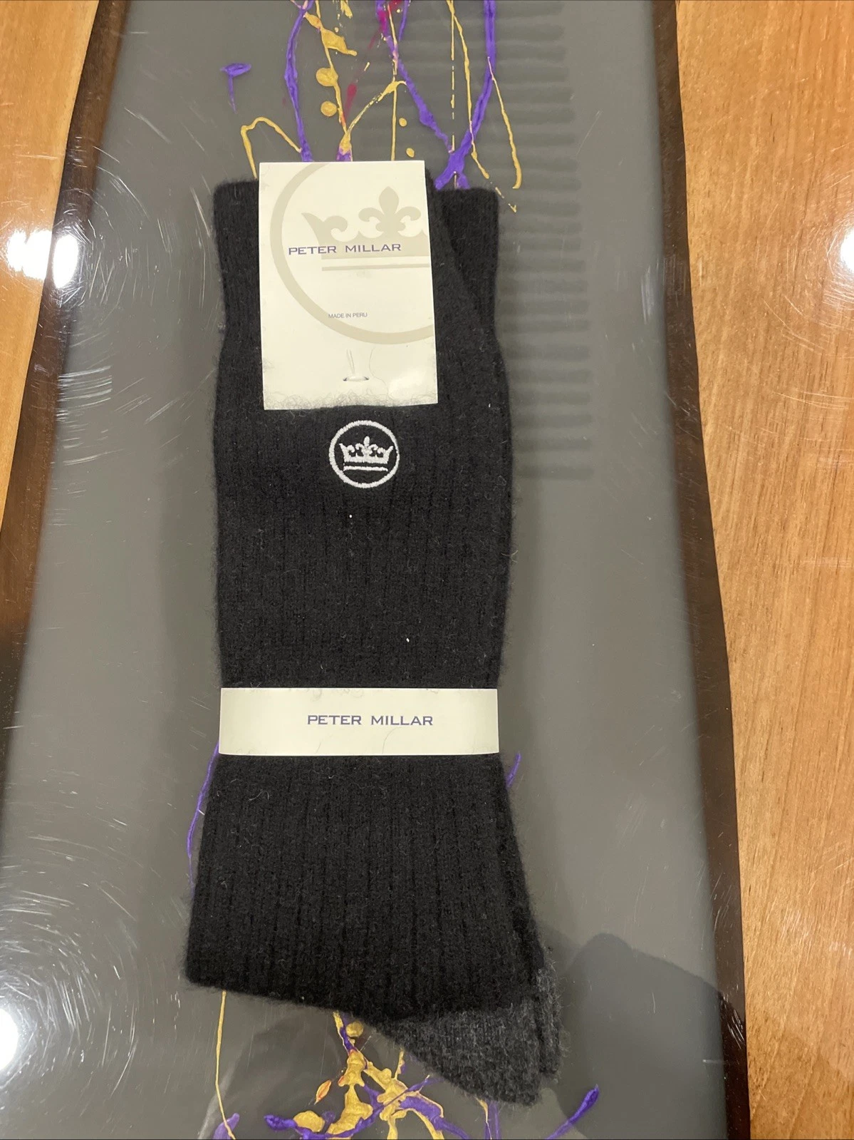 NEW Men’s Peter Millar Cashmere Black Socks, MSRP Of $75.
Opens in a new window or tab