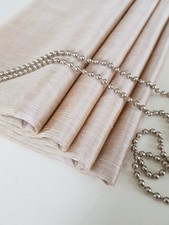 Image of Roman Blind New Silk Fabric & Luxury Blackout Lining 90cm X 135cm