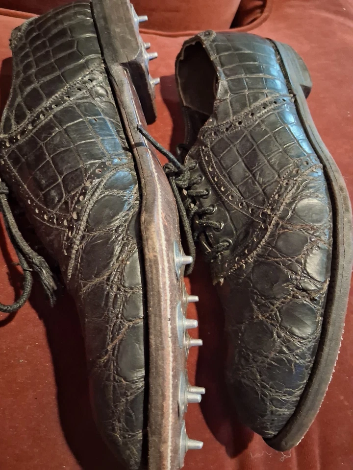 Sillín de golf ALLIGATOR Footjoy Since 1856 Alligator 5 ojales Oxford personalizado TALLA 9 Foto 3 de 4