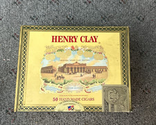 Vintage Henry Clay 'Original Henry Clay Factory' 50 Hand Made Cigars Box