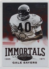 2014 Certified Red /249 Gale Sayers #187 HOF 0l2