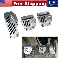 Non-slip Aluminum Alloy Accelerator Pedal Foot Pedals Pad Cover For Brake Clutch