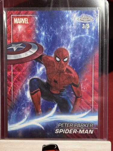 Spider-Man [Red Refractor] #61 Marvel 2025 Topps Chrome Studios card