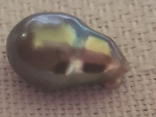 16.5 X 10mm Genuine Tahitian Pearl Natural Baroque Shapes Loose Supply Jewelry