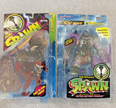 McFarlane 1996 Spawn Vandalizer Dark Red Color Series 5 & Cy-Gor Ultra Deluxe