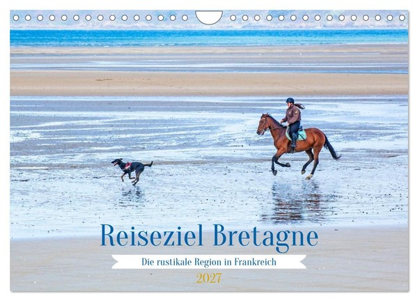 Reiseziel Bretagne (Wandkalender 2027 Din A4 Quer), Calvendo Monatskalender-image