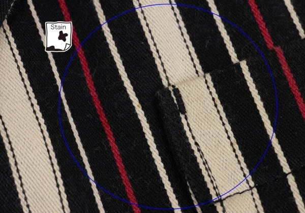 Chaqueta de algodón a rayas ISSEY MIYAKE HOMBRE talla 4 (K-151626) Foto 3 de 4