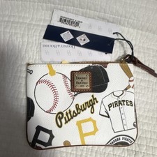 Dooney  Bourke Pittsburgh Pirates Baseball Print Women's Zip-Around Wallet