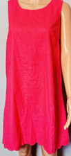 J.Crew Pink Sheath Dress Scalloped Hem Lined Sleeveless Elegant Size 10