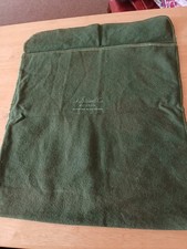 Vintage A STOWELL CO BOSTON  12" X 9" Green Felt Silver Storage Bag 