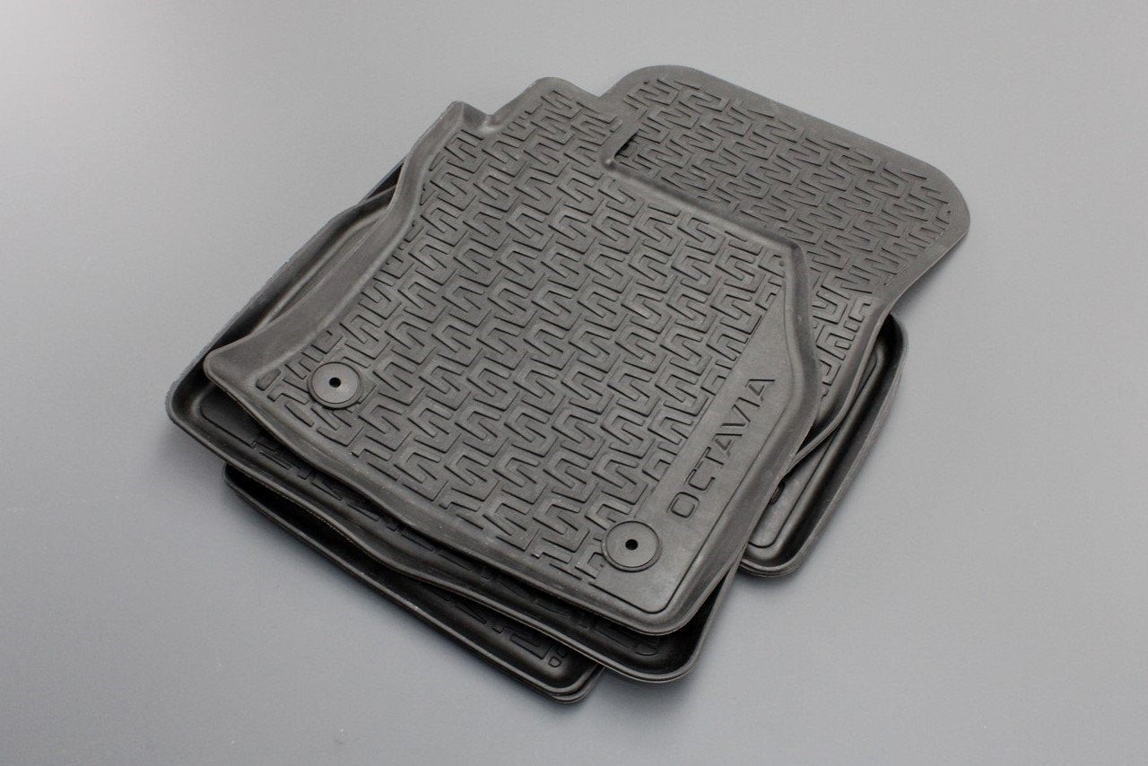 Genuine Skoda Octavia 2013-20 rubber floor mats set (front & rear) 5E2061550