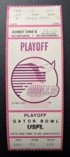 Jacksonville Bulls Football Ticket 1984 or 1985 Phantom Playoff USFL Gator Bowl