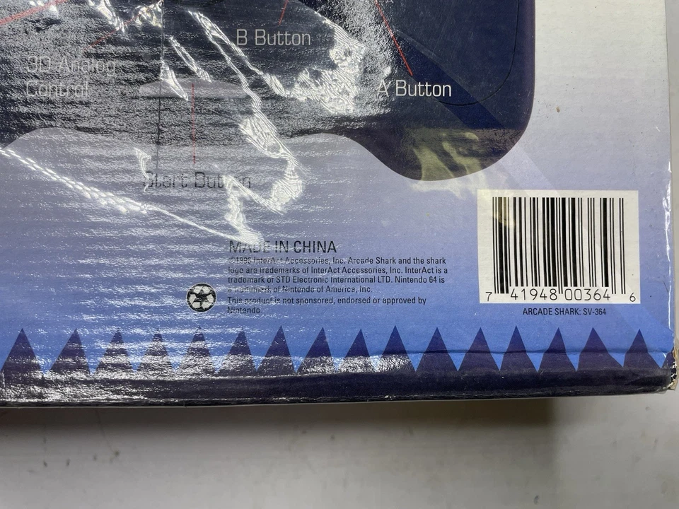 Brand New - Interact Arcade Shark Joystick - Nintendo 64 N64 - SEALED - Image 2 of 4