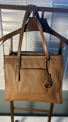 Michael Kors Darien Caramel Colored Medium Tote Pebbled Leather Shoulder Bag