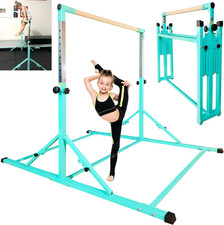Foldable Gymnastics Bar, 6FT Horizontal Bar f...