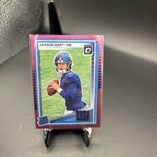2025 Panini Donruss Optic Jaxson Dart #273 Rated Rookie Pink Holo Prizm (RC)