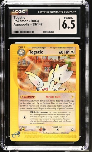 Togetic graded CGC 6.5 for sale on eBay