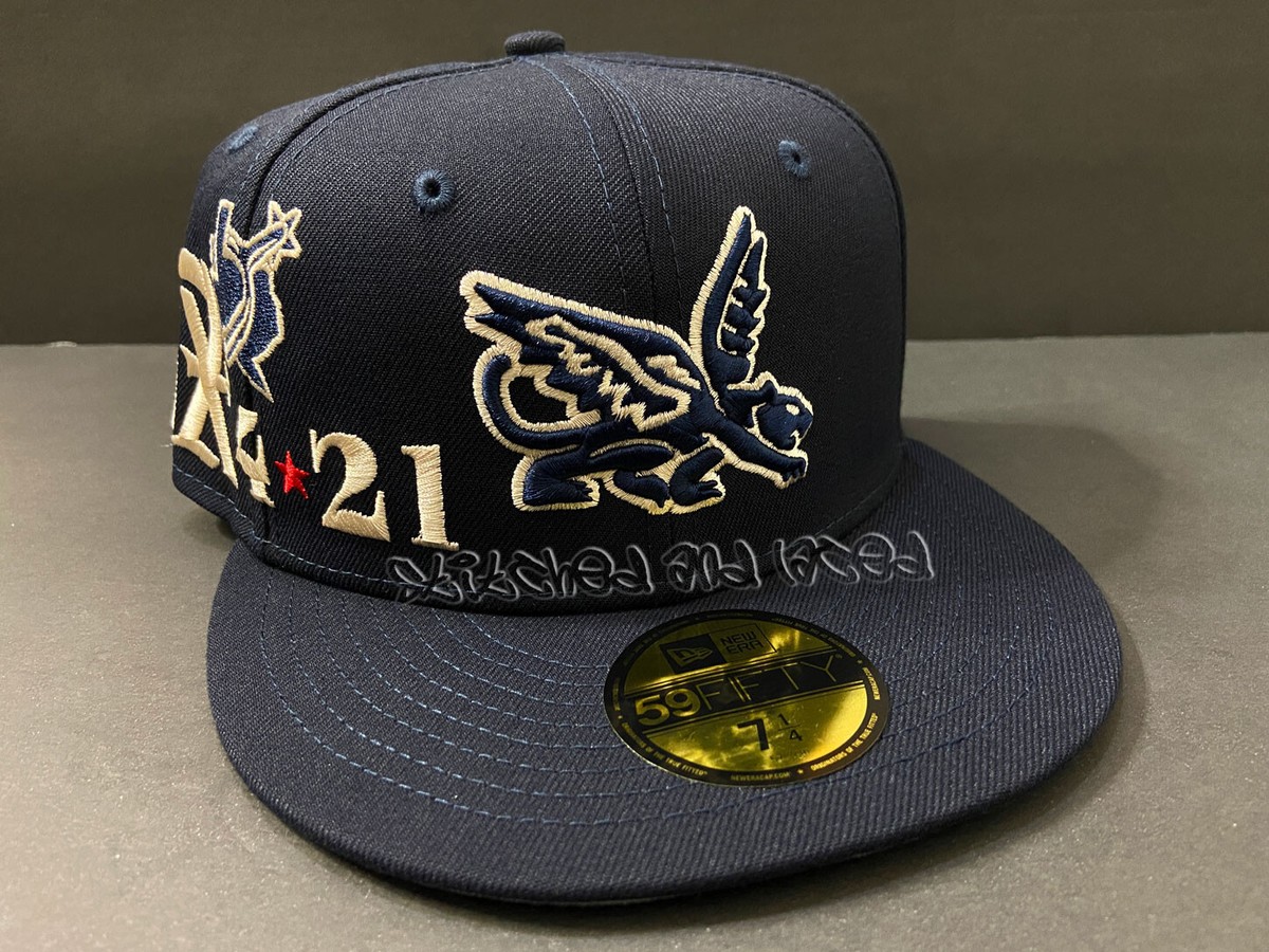 Rayk Goetze　レイク・ゲッツェス EXCLUSIVE TEXAS RANGERS FITTED HAT BLUE CITY CONNECT PEAGLE