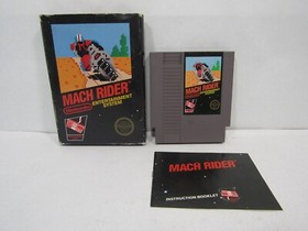 NES Mach Rider, 5-Screw, Boxed  with Manual