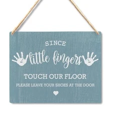 Wall Pediments Shoes Off Sign,Shoes Off Sign for Front 02-Shoes Off -wallart