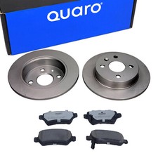 QUARO Bremsscheiben + Bremsbeläge Hinten für OPEL Astra G T98 H A04 Meriva X03