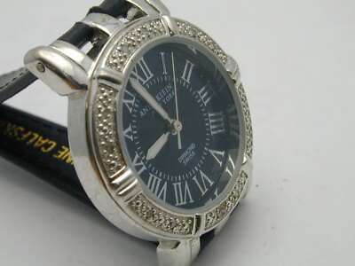 Ann Klein New York Swiss movement Black Leather water resistant women’s Watch Ann Klein New York Swiss Black Leather Womens Watch New  main image 4