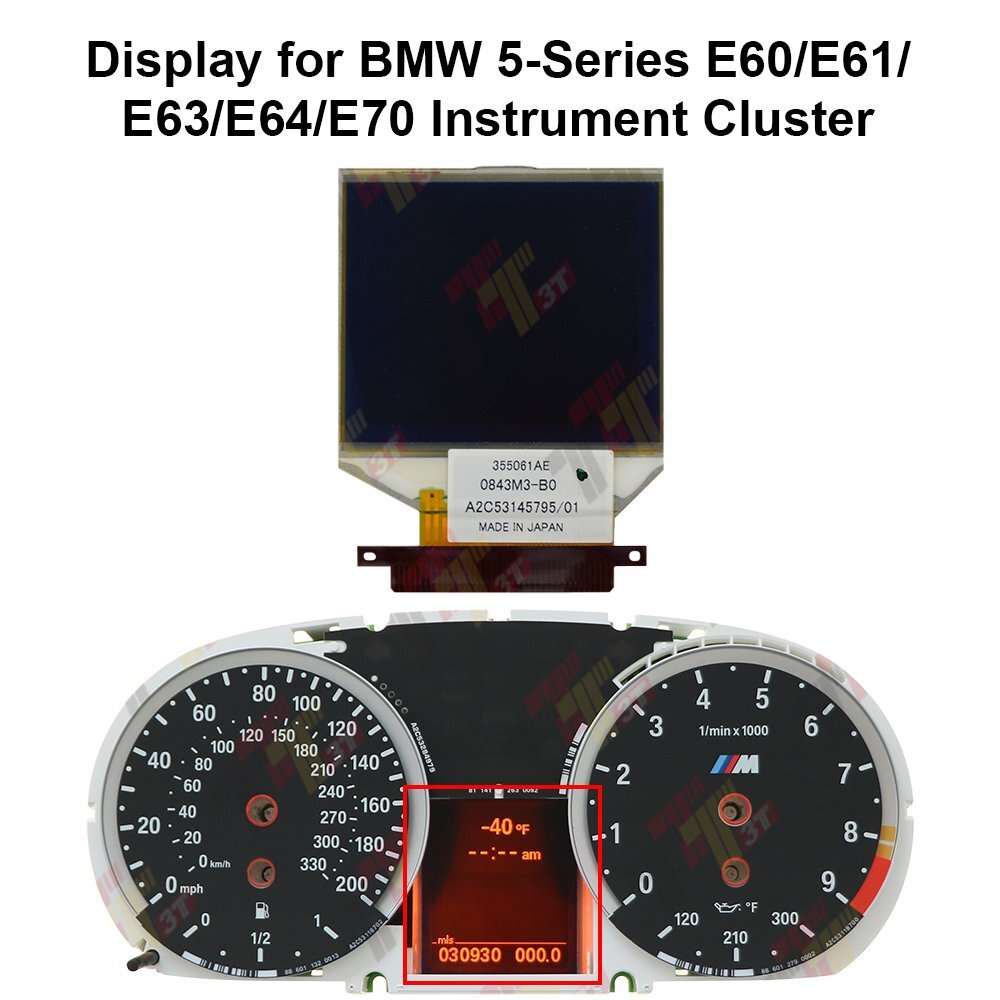 Display for BMW 5Series E60/E61/E63/E64/E70 Instrument Cluster eBay