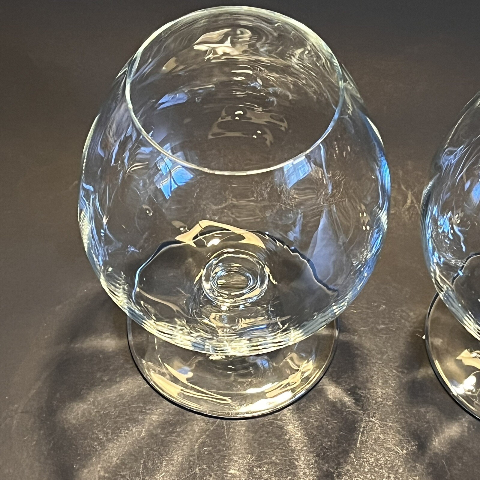Set (2) Optical Crystal Brandy Snifter / Cognac Glasses eBay
