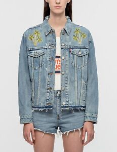 levis denim jacket with embroidery