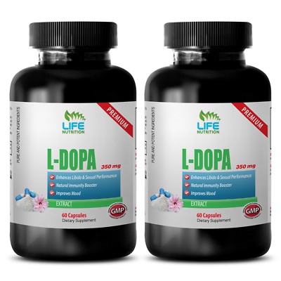 mucuna dopa - L-Dopa 99% Extract 350mg (2) - boost libido natural