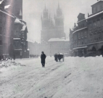 Atmosphärenstudie Prag 1936 von Dr. Jan Lauschmann 1901-1991