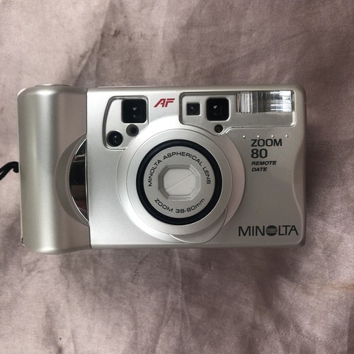 Minolta Zoom 80 AF Zoom Compact Camera Spares Or Repair. With Minolta Case - Picture 2 of 10