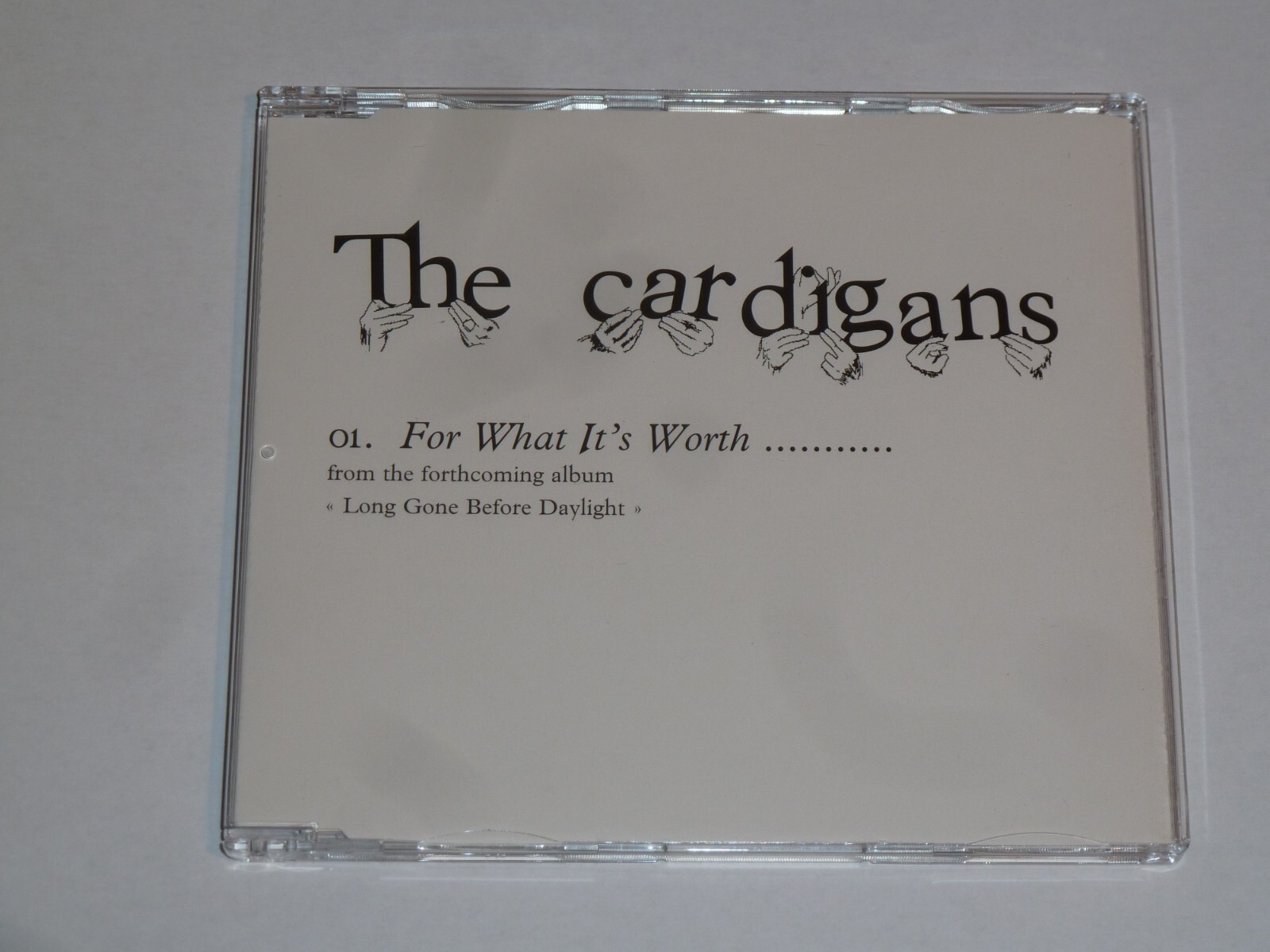 THE CARDIGANS FOR WHAT IT'S WORTH RARE UK PROMO CD SINGLE, MINT ...