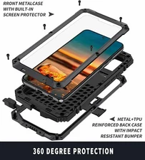 For Samsung Galaxy S22 Ultra/S22+ Metal Case Rugged Aluminum MetalBumper
