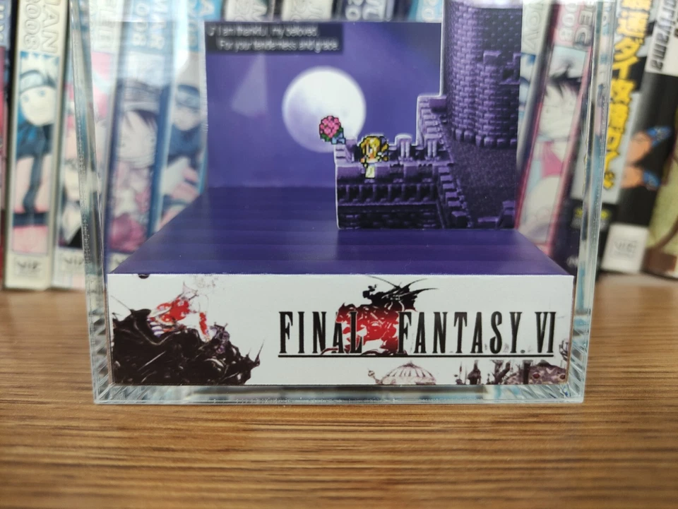 Diorama Hecho a Mano Final Fantasy VI Cele Opera Scene - Gameboy Gaming Cube-Fanart Foto 3 de 4