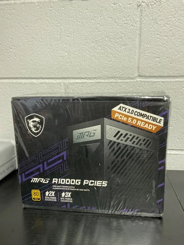 MSI MPG A1000G PCIE 5 Power Supply ATX 80 Plus Gold-certified 1000W