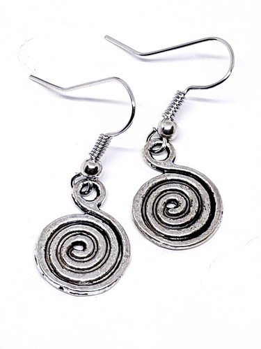 Swirl Spiral Earrings Bohemian Ethnic Womens Ladies Drop Dangle Jewellery Gift - 第 1/13 張圖片