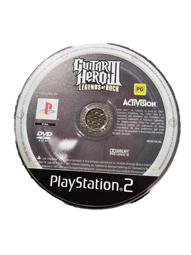 PlayStation 2 Guitar Hero 3 Legends Of Rock |PAL Sony PS2 | Disc Only | Tested