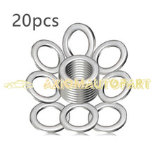 20PCS 14mm Oil Drain Plug Crush Washer Gaskets Kit Fit Honda Acura 94109-14000