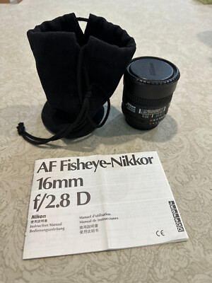 Nikon AF Fisheye-NIKKOR 16mm f/2.8D Lens | eBay