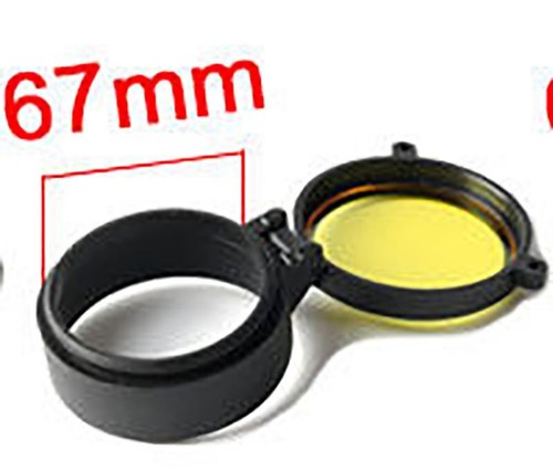 Rifle Scope Quick Spring Protection Lens Cover Flip Up Cap Objective Lense Lid - Picture 36 of 38