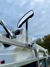 Pontoon Boat Solutions, Pontoon Boat 18" Rail Mount Rearview Mirror