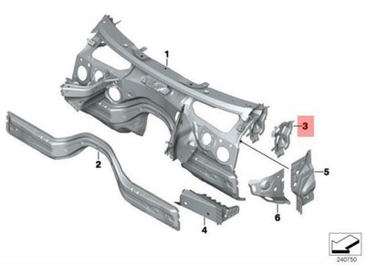 NEU BMW F20 F20N F21 F21N F22 RECHTSSTÜTZE RÖHRE M 41247284112 12 