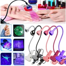 USB Led Uñas Luz UV Secador Clip-On Ultravioleta Lámpara de Curado Flexible Herramientas de Salón